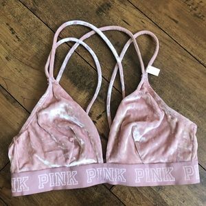 Victoria Secret Pink Velvet Bralette